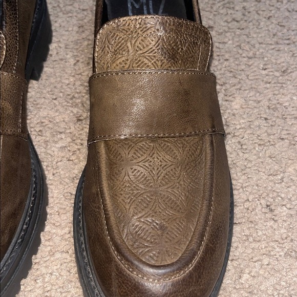 Miz Mooz Daria Loafer Chunky Platform Lug Sole Brown 41 - Picture 4 of 9